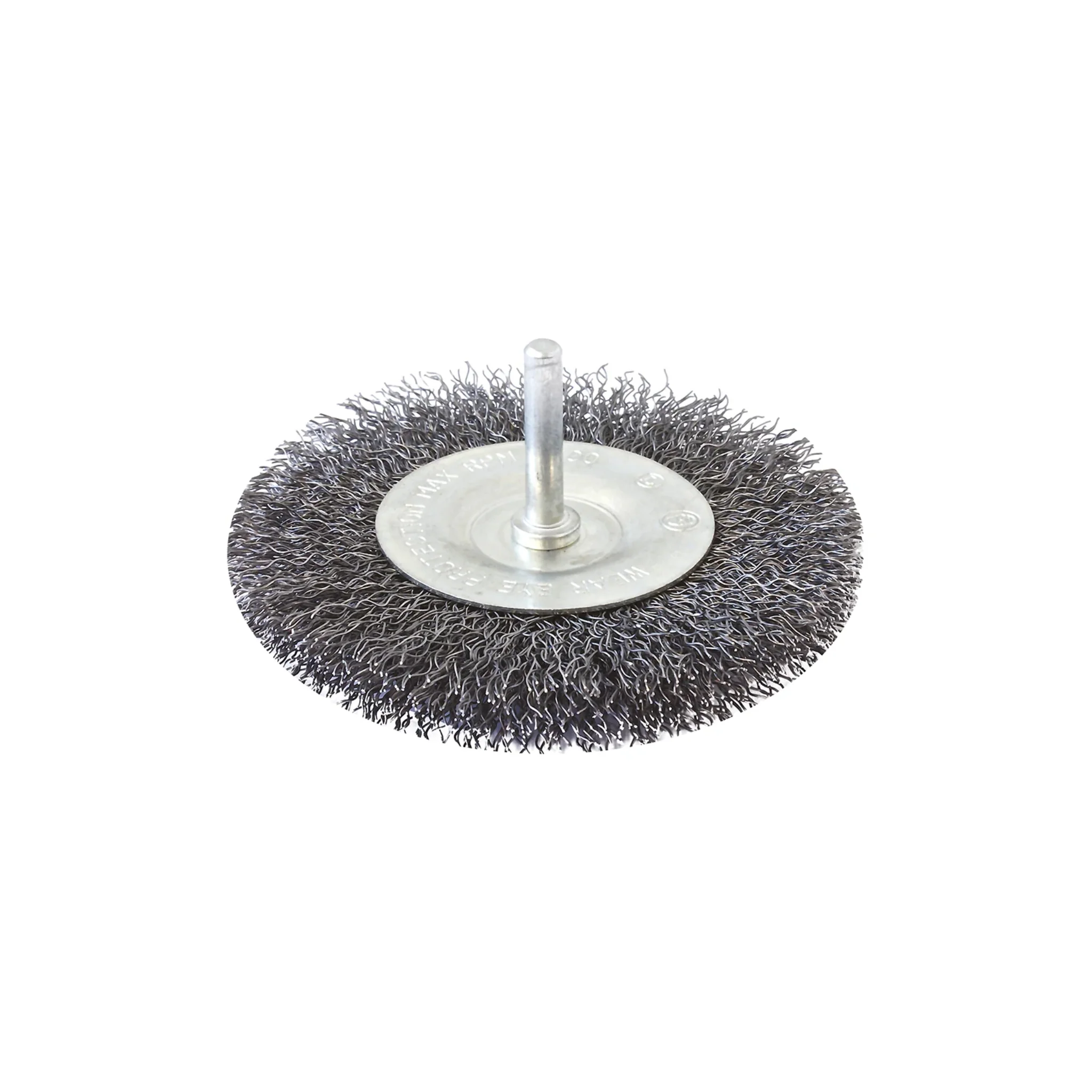 Inox Spazzole circolari con gambo a filo ondulato